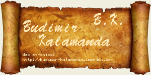 Budimir Kalamanda vizit kartica